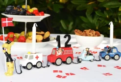 Outlet Fødselsdagstog, biler m. 11 tal Børn Fødselsdagstoge