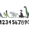 Fødselsdagstog, dinosaur m. 11 tal Børn Fødselsdagstoge