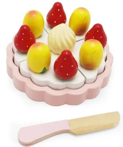 Best Ferskenkage i træ med velcro Køkkenleg