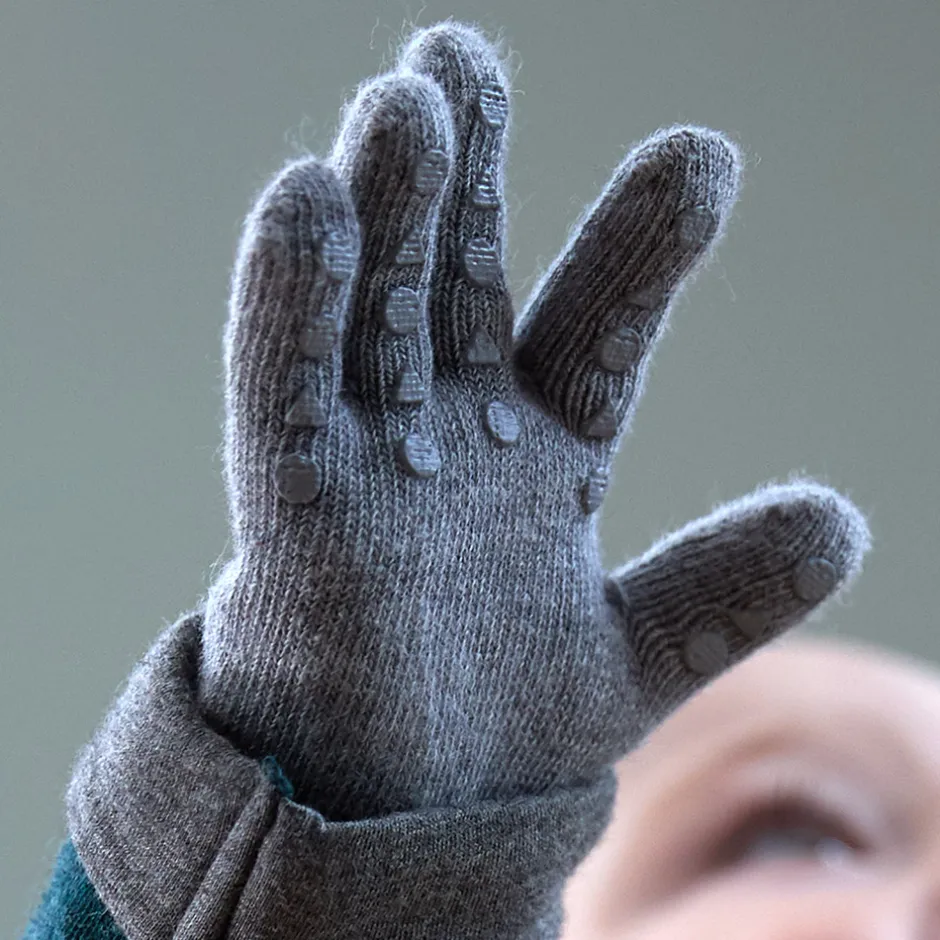 Hot Fingervanter - GREY MELAN Luffer & Vanter