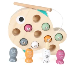 Best Fiskespil i træ m. magnet Fiskespil