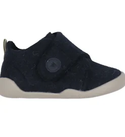 Sale Fleecy Filt Hjemmesko - Navy Hjemmesko