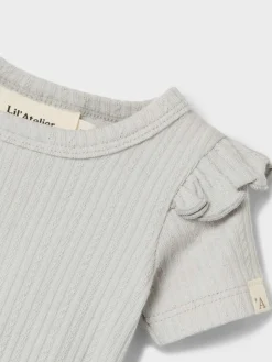 Fleura ss slim body - VAPOR BLUE Bodystocking Kortærmet