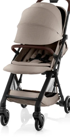 New Flylite - Style teak Klapvogne Med Flade Sæder|Rejseklapvogne