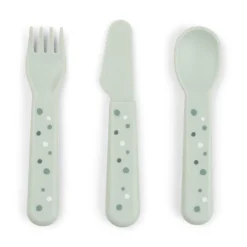 Outlet Foodie bestiksæt Happy dots Grøn Bestik