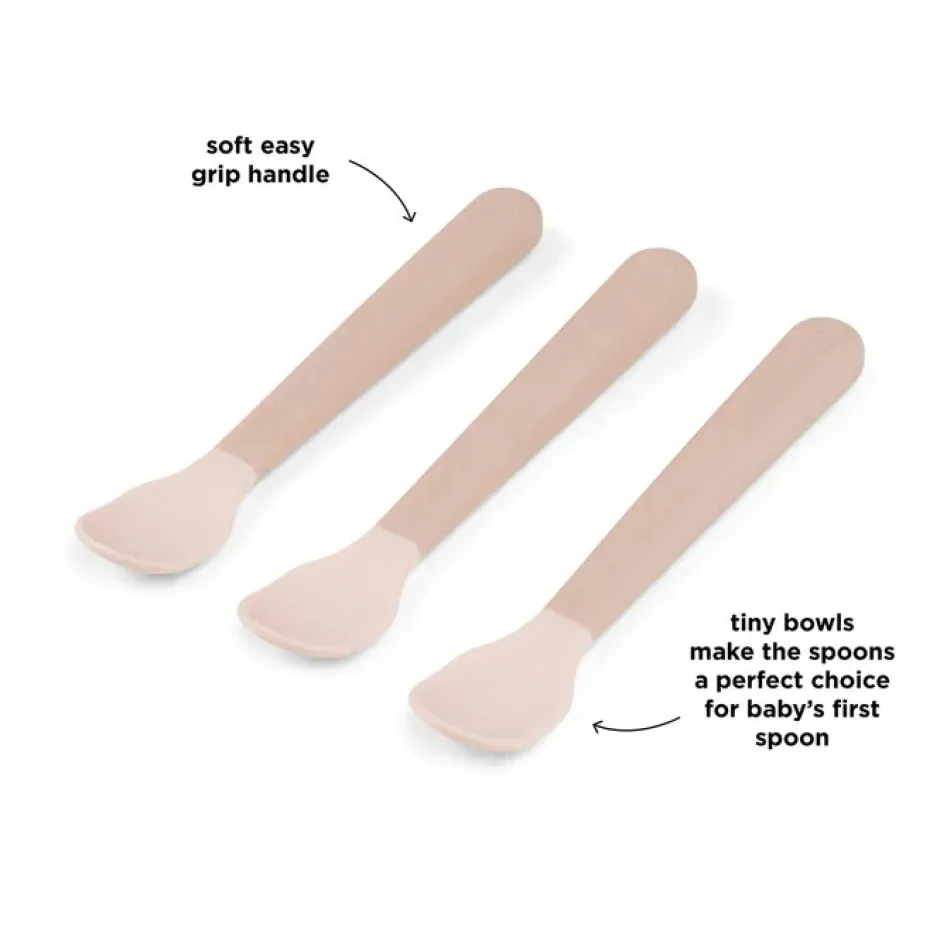 Hot Foodie easy-grip babyske 3-pak Pudder Bestik