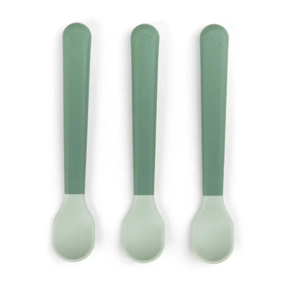 Outlet Foodie easy-grip babyske 3-pak Grøn Bestik
