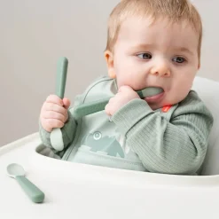 Outlet Foodie easy-grip babyske 3-pak Grøn Bestik