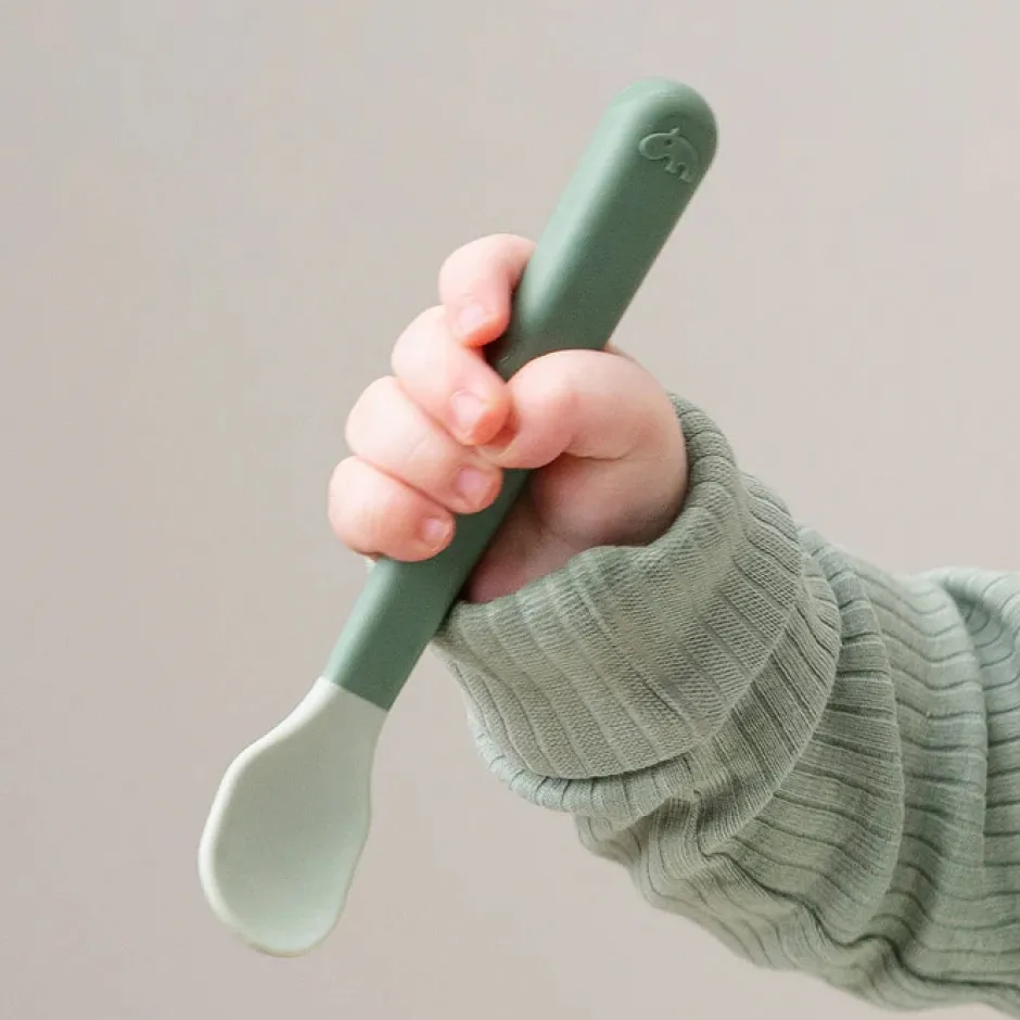 Outlet Foodie easy-grip babyske 3-pak Grøn Bestik