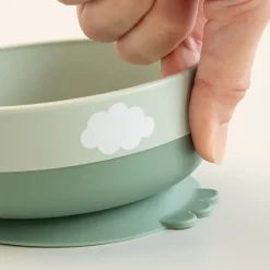 Outlet Foodie første spisesæt 3 dele - Happy clouds Grøn Service