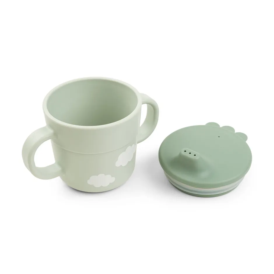 Outlet Foodie første spisesæt 3 dele - Happy clouds Grøn Service