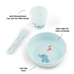 Hot Foodie første spisesæt Playground Blå Service