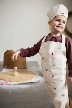 Online Forklæde og kokkehue m. broderi Køkkenleg