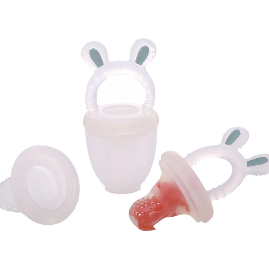 Outlet Frugtsut med mini fryseform - Smokey Green Foodfeeder Og Frugtsut