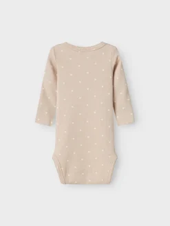 Clearance Gago langærmet slim body - GRAY MORNING - med hjerter Bodystocking Langærmet