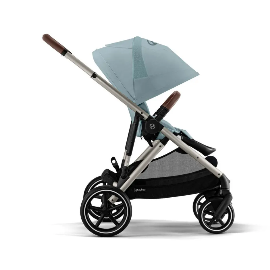 Online Gazelle S - Stormy Blue Søskende/Tvillingevogne|Klapvogne Med Flade Sæder