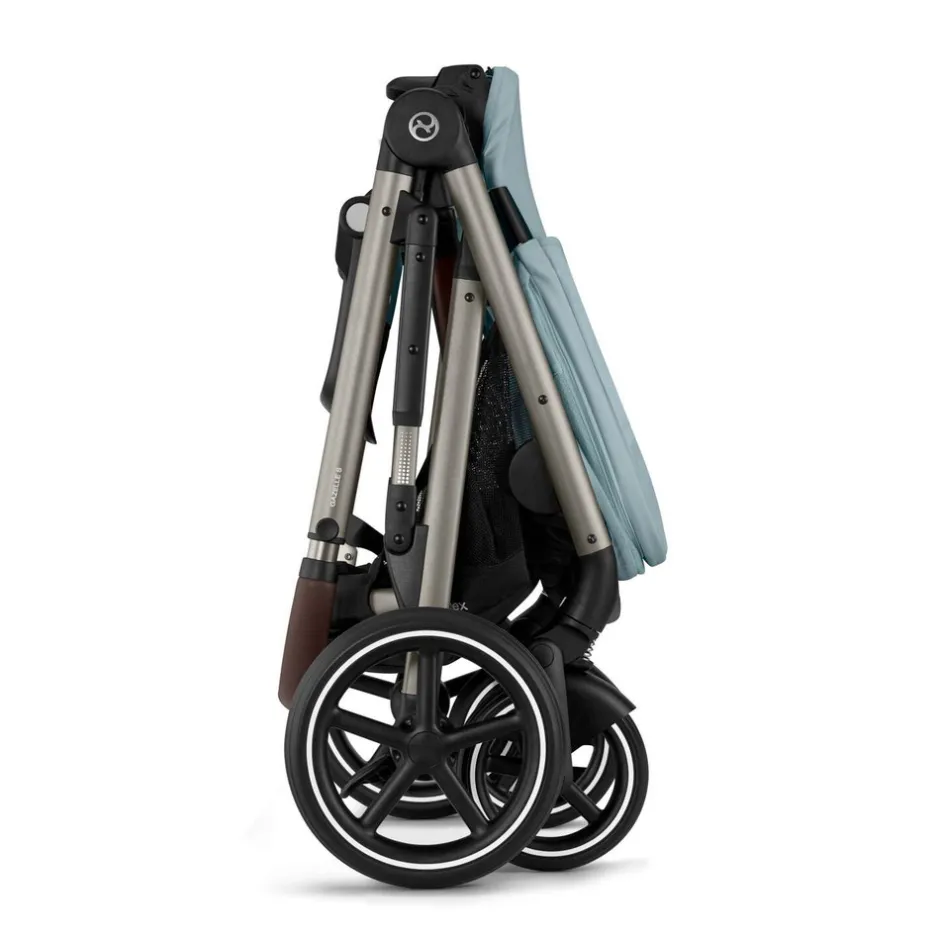 Online Gazelle S - Stormy Blue Søskende/Tvillingevogne|Klapvogne Med Flade Sæder