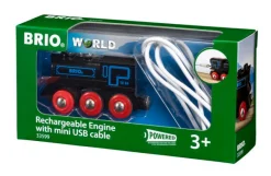 New Genopladeligt lokomotiv m/mini USB-kabel Togbaner & Tog