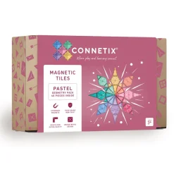Best Geometry Pack - magnetsæt 40 dele - pastel Magnetlegesæt