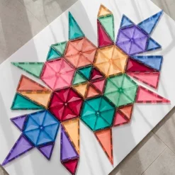 Best Geometry Pack - magnetsæt 40 dele - pastel Magnetlegesæt
