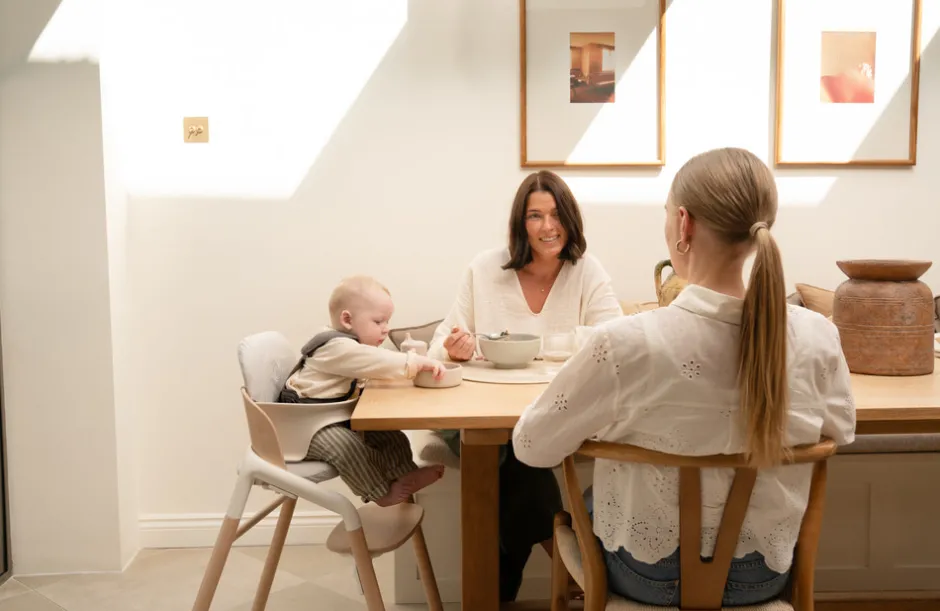 Online Giraffe højstol - Neutral wood/white Børn Højstole Uden Tilbehør