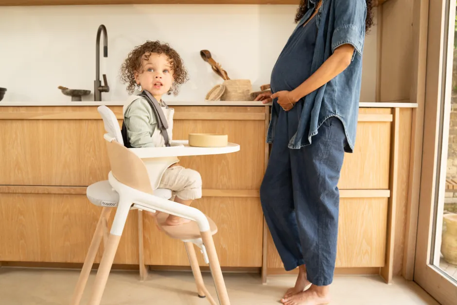 Online Giraffe højstol - Neutral wood/white Børn Højstole Uden Tilbehør