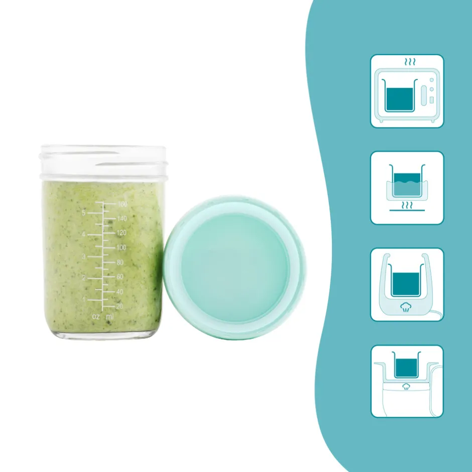 Best Glas madbøtter - 4x 220ml Madopbevaring