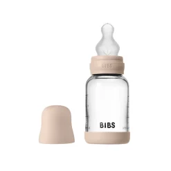 Outlet Glass baby bottle silicone 120 ml blush Sutteflasker