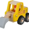 Discount Gravemaskine i træ med gummihjul - FSC Legetøjsbiler