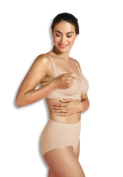Clearance Graviditets & amme BH med carri-gel beige XL Amme Bh'Er