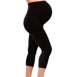 Clearance Graviditets leggings m. støtte 3/4 længde sort Leggings/Strømpebukser