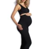Discount Graviditets leggings m. støtte (Recycled) sort m Leggings/Strømpebukser