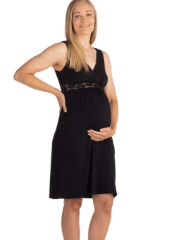 Outlet Graviditets- og ammenatkjole sort S Accessories