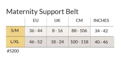 Sale Graviditets støttebælte, sort S/M Accessories
