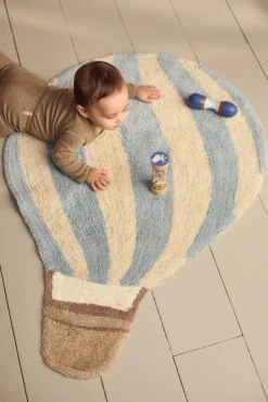 Sale Gulvtæppe - Luftballon - Pearl Blue Børn Gulvtæpper