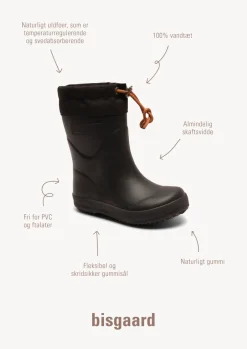 Hot Gummistøvle, Vinter Termo - 50 black Lange Termostøvler
