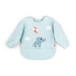 Hagesmæk m/ærmer og lomme Playground Blå Hagesmække