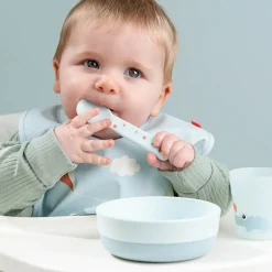 Discount Hagesmæk m/Velcro Playground Blå Hagesmække