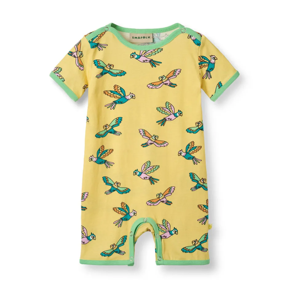 Heldragt kortærmet - Custard Bodystocking Kortærmet