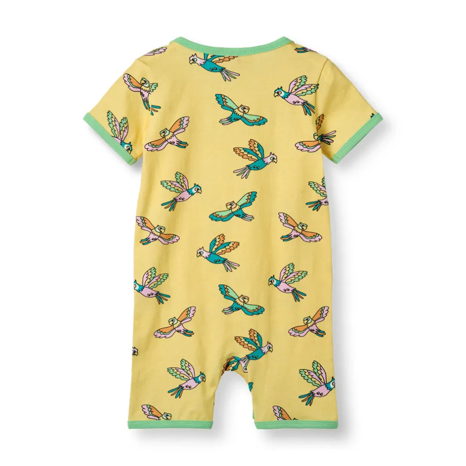 Heldragt kortærmet - Custard Bodystocking Kortærmet