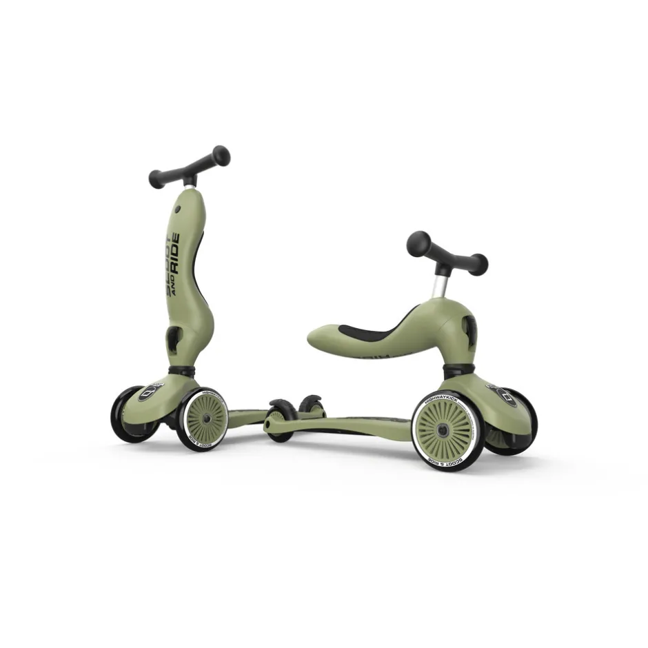 Hot Highwaykick 1 Olive Løbehjul & Rulleskøjter|Løbecykler & Cykler