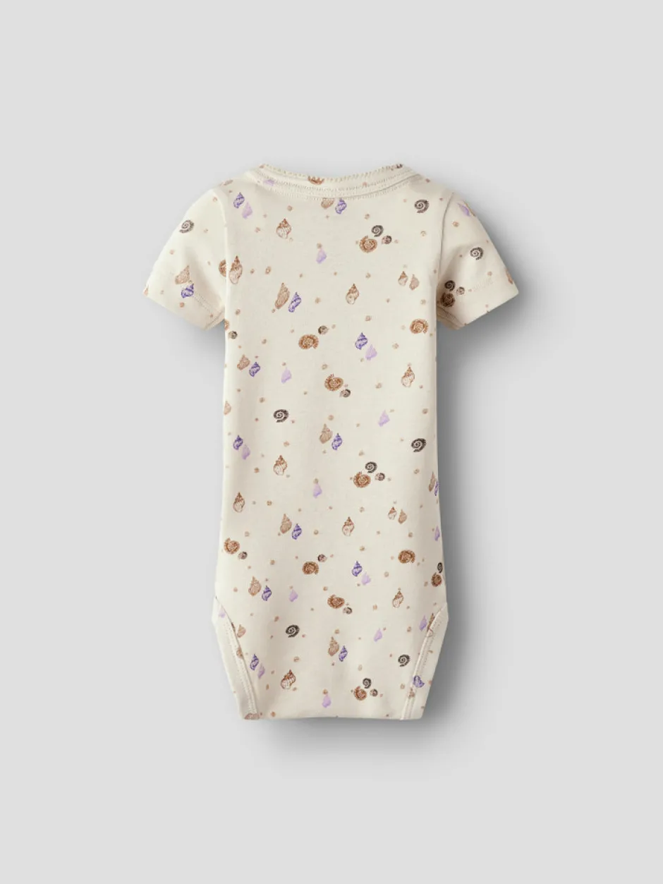 New Hiline Kortærmet Body - SANDSHELL Bodystocking Kortærmet