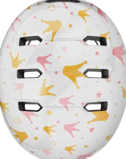 Hjelm Skurb Kid, white crowns, M Cykelhjelme & Tilbehør|Cykelstole & Hjelme