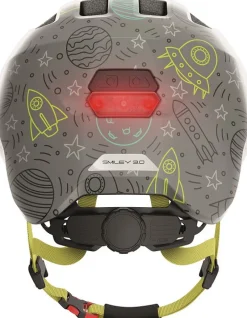 Outlet Hjelm Smiley 3.0 LED, grey space*, M Cykelhjelme & Tilbehør|Cykelstole & Hjelme