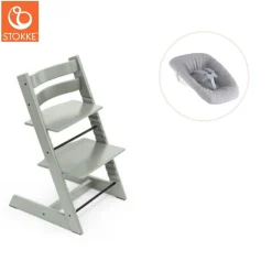 Outlet Højstol bøg inkl. newborn sæt - glacier green Børn Højstole Med Tilbehør