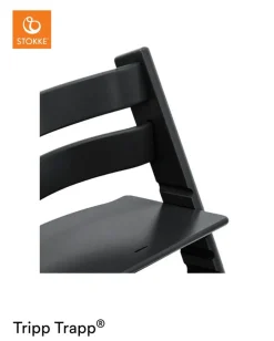 Online Højstol bøg inkl. newborn sæt - sort Børn Højstole Med Tilbehør