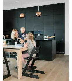 Online Højstol bøg inkl. newborn sæt - serene pink Børn Højstole Med Tilbehør