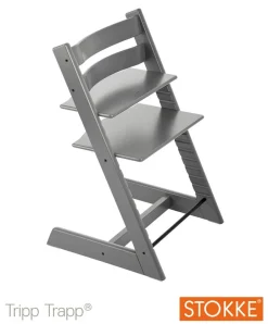 Sale Højstol bøg inkl. newborn sæt - storm grey Børn Højstole Med Tilbehør