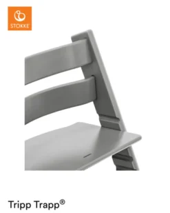 Sale Højstol bøg inkl. newborn sæt - storm grey Børn Højstole Med Tilbehør