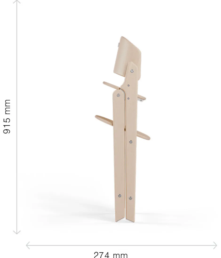 Clearance Højstol, Click&fold 3i1 sæt, All White Børn Højstole Med Tilbehør